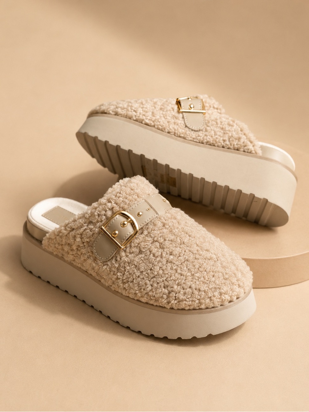 Dolce Vita Sherpa Platform Clogs Size 9.5